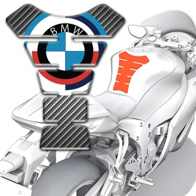 BMW Tank Fuse Grey Carbon and Big Logo Style 