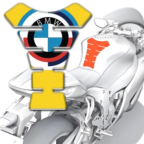 BMW Tank Fuse Yellow Print with Big Logo 