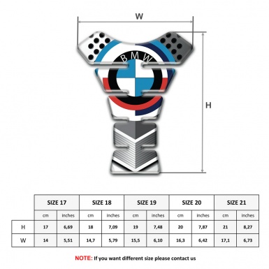 BMW Tank Guard Pads Black Dots Base Design Big Logo 