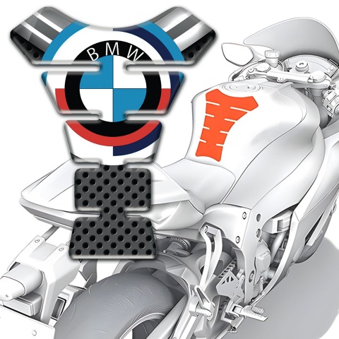 BMW Anti Slip Sticker Tank Fuse Round Big Logo 