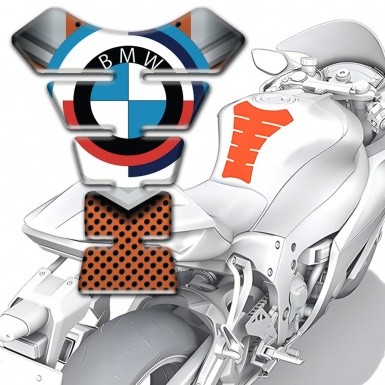 BMW Tank Protector Brown Motif Base and Big Logo 