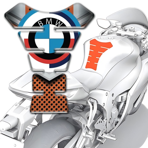 BMW Tank Protector Brown Motif Base and Big Logo 