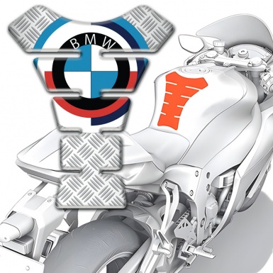 BMW Tank Pad Protector Mesh Effect Base Design and Big Round Logo 