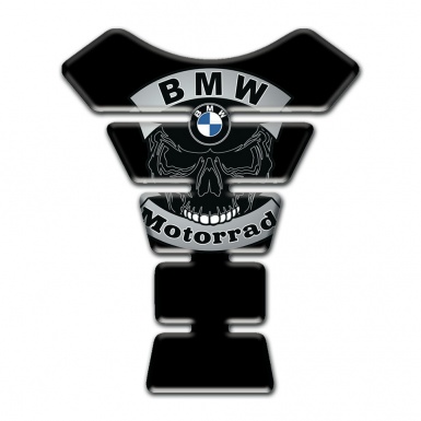 BMW Motorbike Tank Pad Black Print Skull Logo Motorrad Edition 