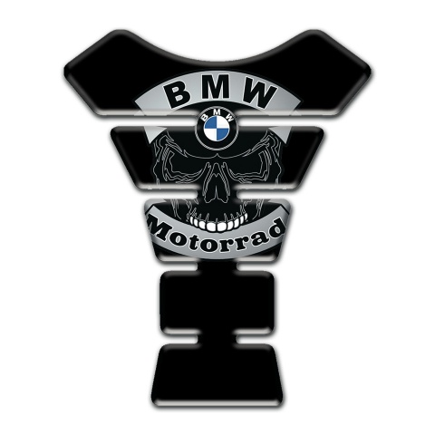 BMW Motorbike Tank Pad Black Print Skull Logo Motorrad Edition 