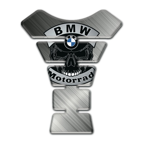 BMW Motorrad  Tank Protector polished Base Skull logo 