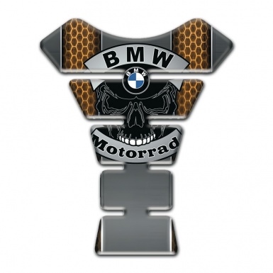 BMW Motorrad Tank Fuse Copper honeycomb Motif Skull Logo 