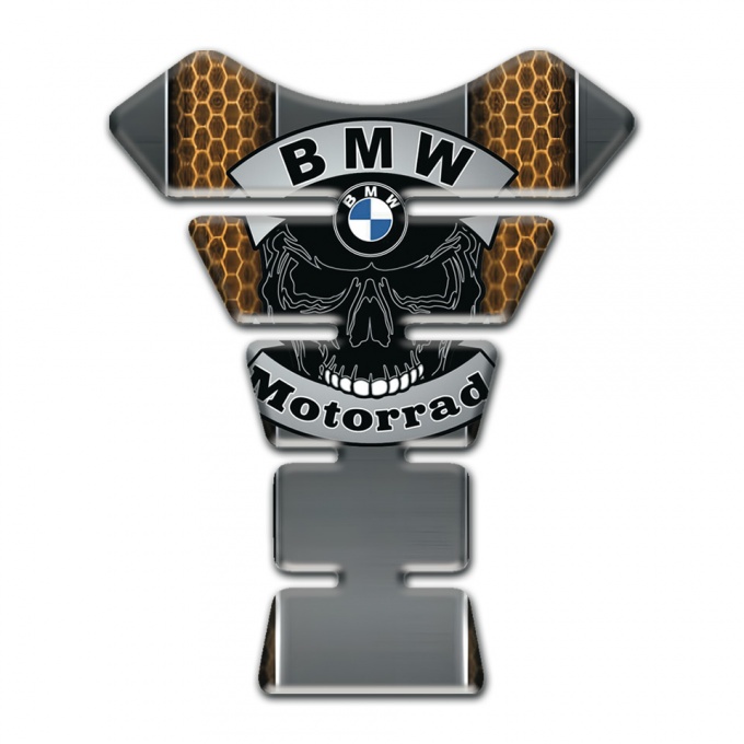 BMW Motorrad Tank Fuse Copper honeycomb Motif Skull Logo 