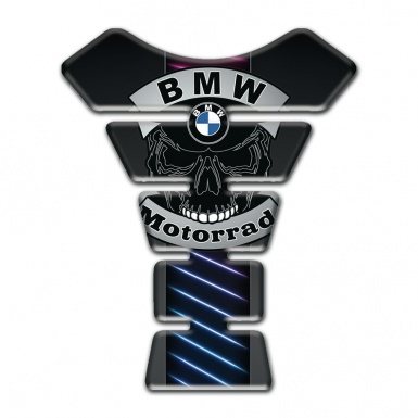 BMW Motorrad Tank Protector Neon Lights base motif Skull Logo 