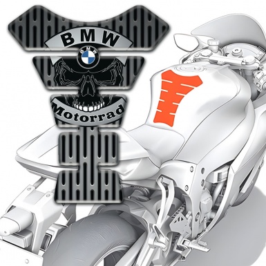 BMW Motorrad Tank Guard Pads grid Base Style and Skull Logo 