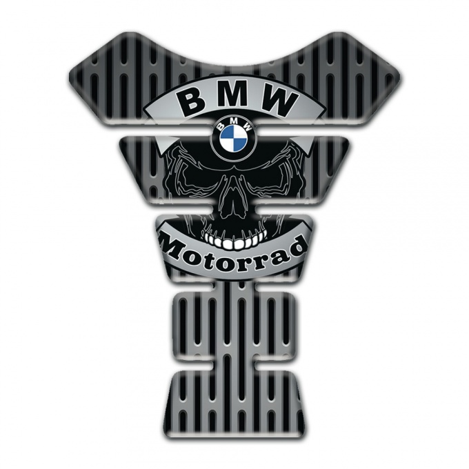 BMW Motorrad Tank Guard Pads grid Base Style and Skull Logo 