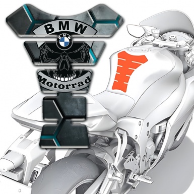 BMW Motorrad Tank Fuse 3D Design with Skull Logo Style 