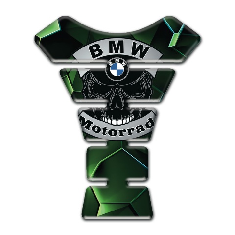 BMW Motorrad Tank Fuse green Nuance with Skull Logo 