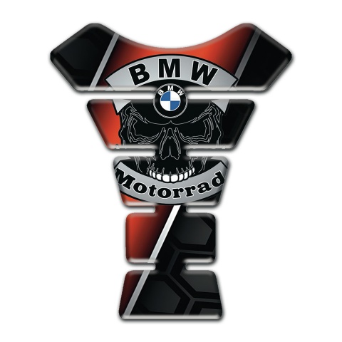 BMW Motorrad Stylish Motorbike Tank Pad with Skull Logo Style 