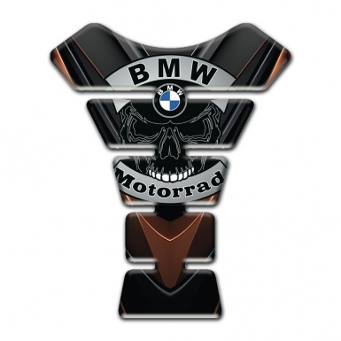 BMW Motorrad Motorbike Tank Pad Brown Nuance decoration skull Logo 