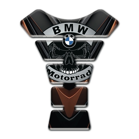 BMW Motorrad Motorbike Tank Pad Brown Nuance decoration skull Logo 