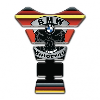BMW Motorrad Tank Guard Pads Multicolored Decoration and Skull Logo 