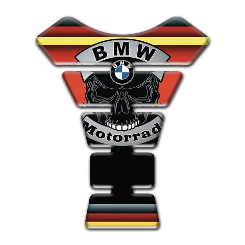 BMW Motorrad Tank Guard Pads Multicolored Decoration and Skull Logo 