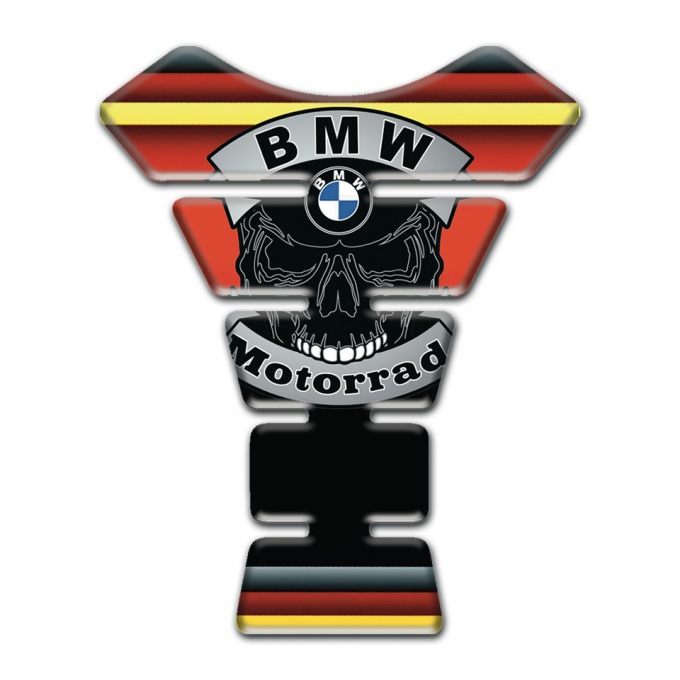 BMW Motorrad Tank Guard Pads Multicolored Decoration and Skull Logo 