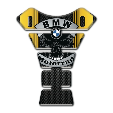 BMW Tank Guard Pads Yellow Fragments and motorrad Logo 