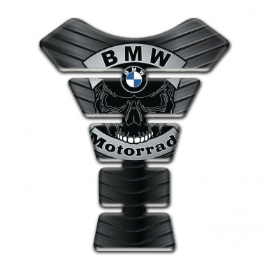 BMW Tank Pad Protector  dark Design with Skull Logo 