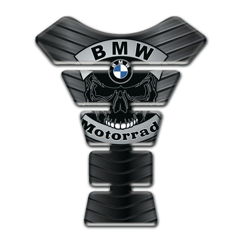 BMW Tank Pad Protector  dark Design with Skull Logo 