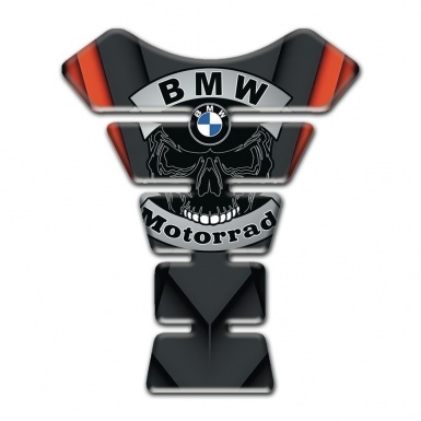 BMW Motorrad Motorcycle Anti Slip Sticker Tank Protector Skull Logo Design 
