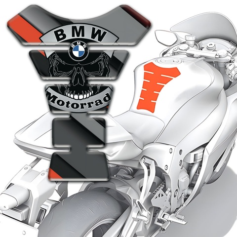 BMW Motorrad High-Quality Tank Pad Protector Skull Logo Style 