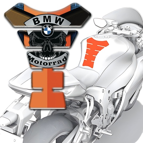 BMW Motorrad Motorbike Tank Pad Orange Nuance Design 