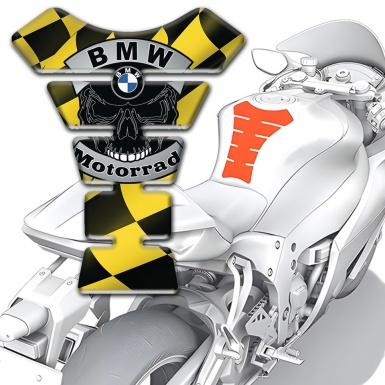 BMW Motorrad Tank Protector Yellow Black Figures design 