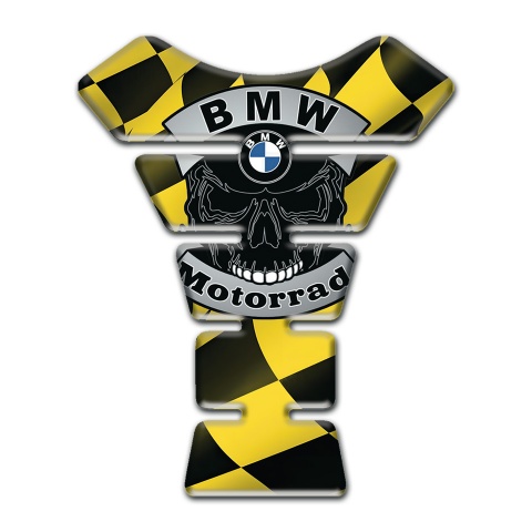BMW Motorrad Tank Protector Yellow Black Figures design 