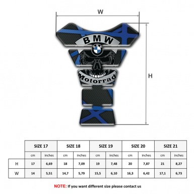 BMW Motorrad Tank Guard Pads Unique Black Blue Decoration
