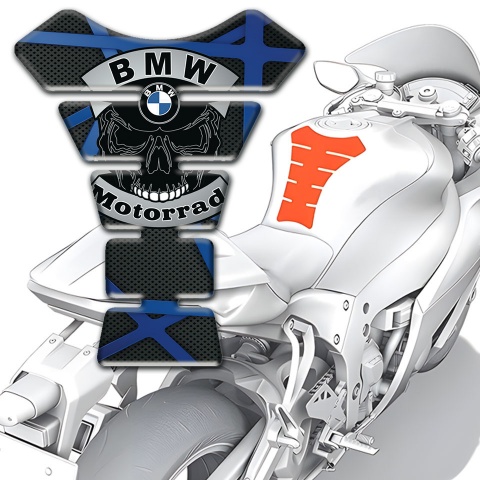 BMW Motorrad Tank Guard Pads Unique Black Blue Decoration