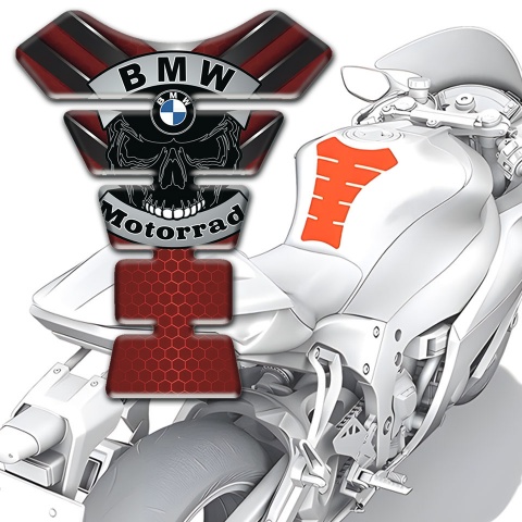 BMW Motorrad Stylish Red design Motorbike Tank Pad 
