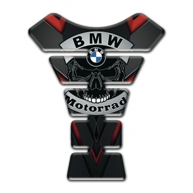 BMW Tank Fuse Anti Slip Sticker Motorrad Edition Skull Logo Style 