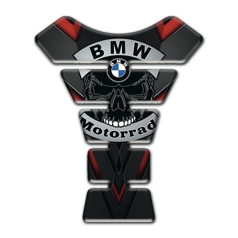 BMW Tank Fuse Anti Slip Sticker Motorrad Edition Skull Logo Style 