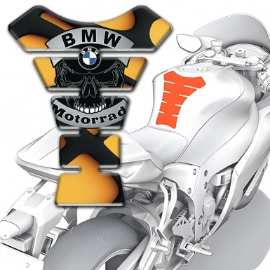 BMW Tank Protector Motorrad Style Skull Logo design 