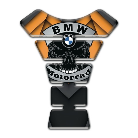 BMW Tank Pad Protector Motorrad Style Orange Blacck Base 