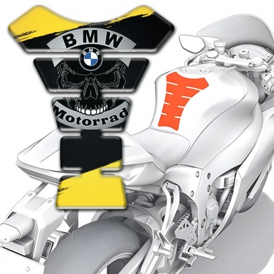 BMW Motorbike Tank Pad Motorrad Style Yellow Black Paints Edition 