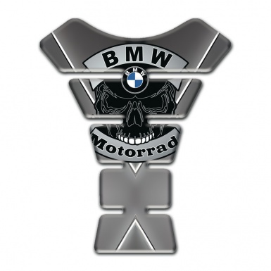 BMW Tank Protector Motorrad Style Grey Base with X Shape Lines 