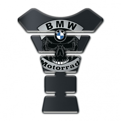 BMW Tank Guard Pads Classic Dark Design with Skull Logo Motorrad Edition 