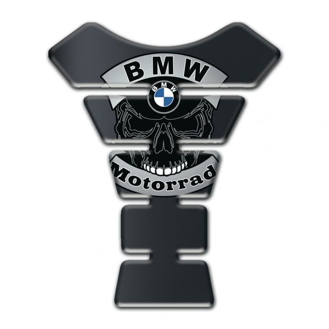 BMW Tank Guard Pads Classic Dark Design with Skull Logo Motorrad Edition 