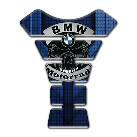 BMW Tank Guard Pads Iridescent Blue Black Base Motorrad Style 