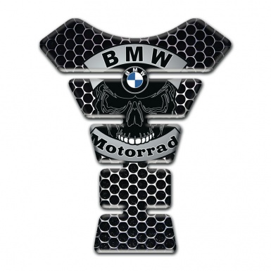BMW Motorbike Tank Pad Motorrad Edition Perforated Steel Design 
