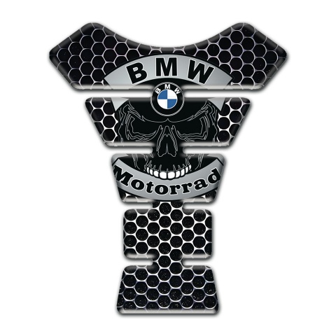 BMW Motorbike Tank Pad Motorrad Edition Perforated Steel Design 