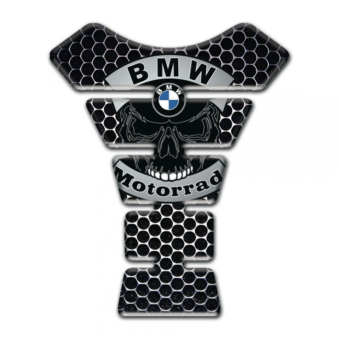 BMW Motorbike Tank Pad Motorrad Edition Perforated Steel Design 