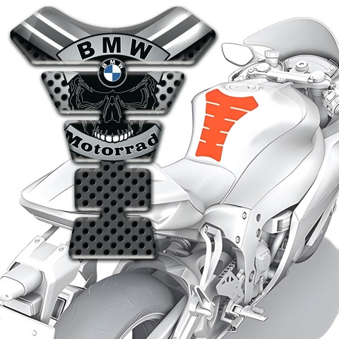 BMW High End High-Quality  Motorbike Tank Pad Skull Logo pattern 