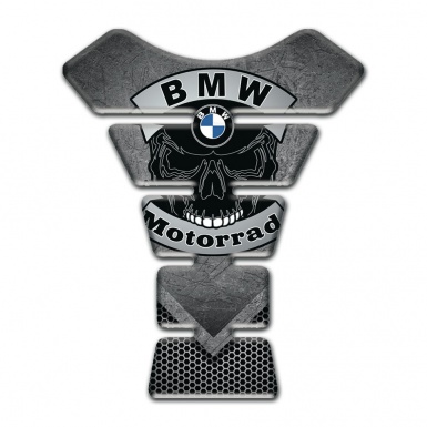 BMW Tank Pad Protector Scratched Paint Design base and Skull Logo 