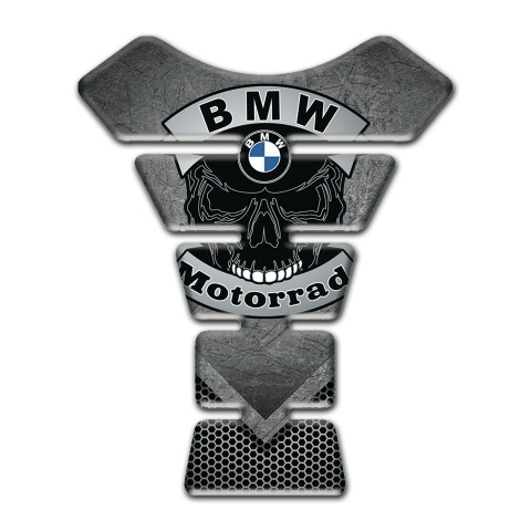 BMW Tank Pad Protector Scratched Paint Design base and Skull Logo 