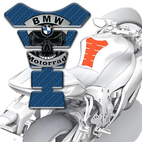 BMW Tank Protector Motorrad Edition Navy Blue Carbon Base 